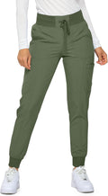 Monarch Uniforms Womens Jogger Scrubs Ribbed Jogger Scrub Pants ROOMY