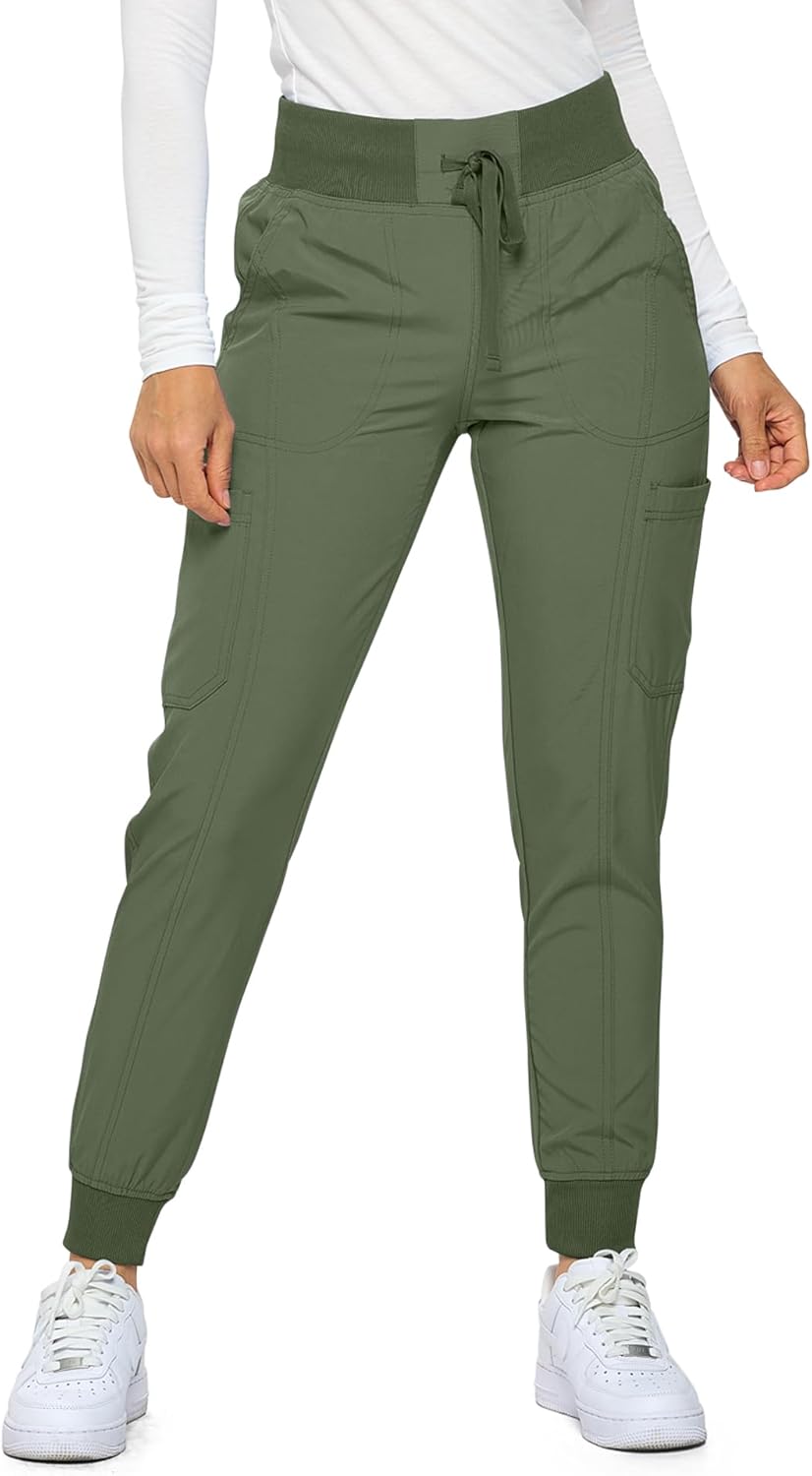 Monarch Uniforms Womens Jogger Scrubs with 6 Pockets and Comfort