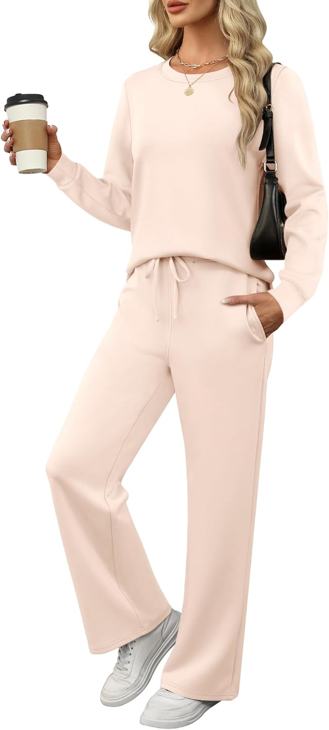 ANRABESS Women's 2 Piece Lounge Sets for Cozy Travel Style
