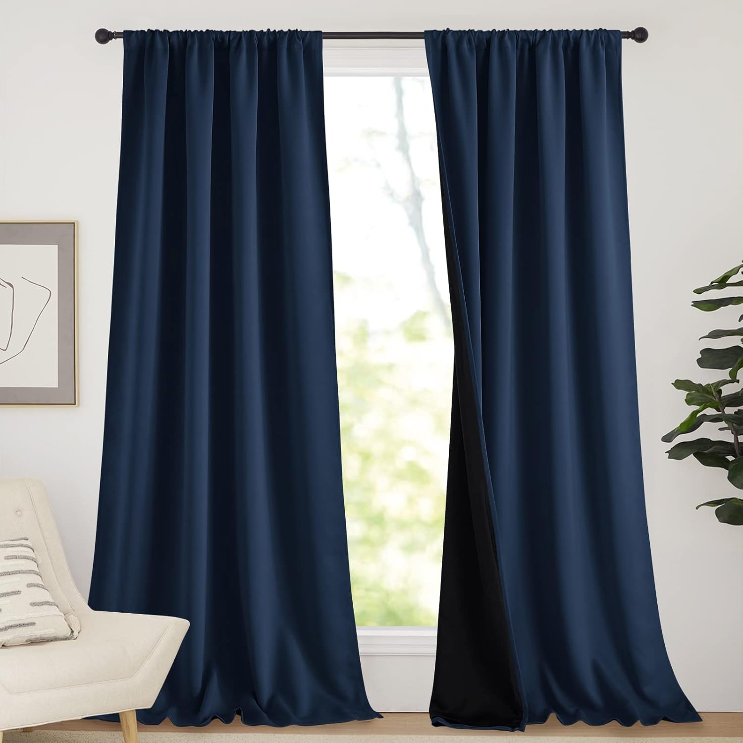 NICETOWN 100% Blackout Blinds for Laundry Room Decor and More