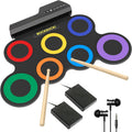 ROCKSOCKI 7-Pad Kids Electric Drum Set w/ Headphones - Perfect Gift!