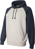 J. America J8885 Vintage Heather Hooded Blended Fleece - Soft, Warm