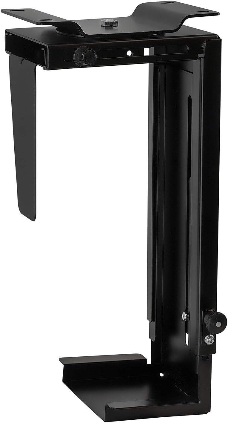 360 Swivel CPU Under Desk Mount - Adjustable Height & Width