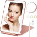 Mecion Makeup Mirror with 10X Magnifier and 80 LED Lights - Portable