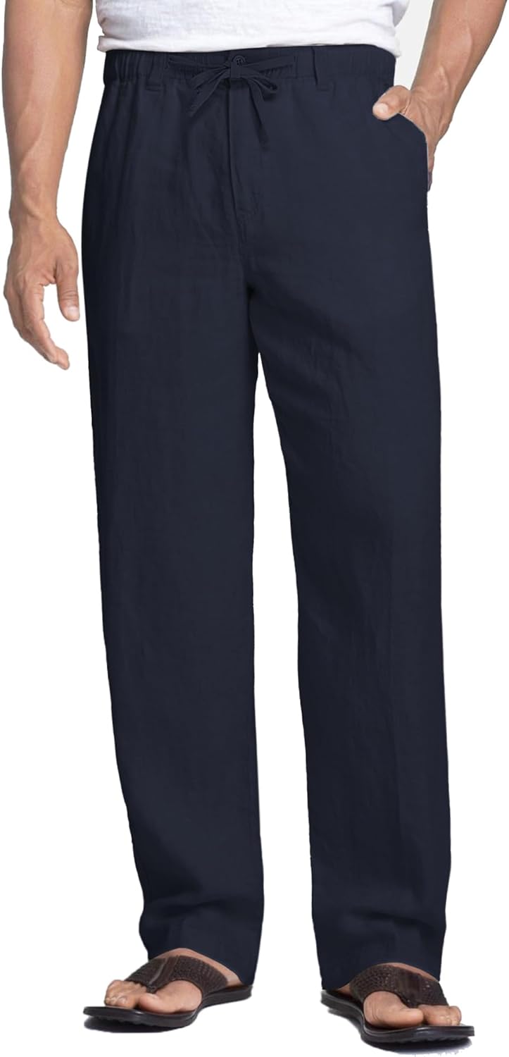 COOFANDY Men's Casual Linen Pants for Summer Comfort and Style