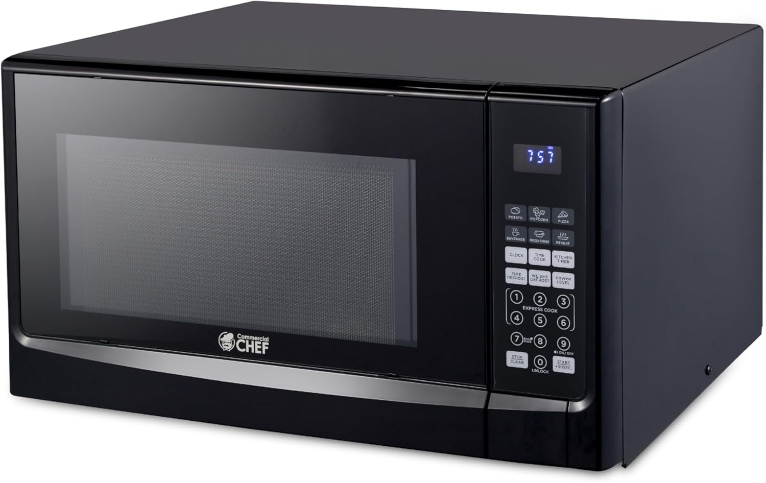 Powerful 1100W Commercial Chef Microwave - 10 Power Levels!