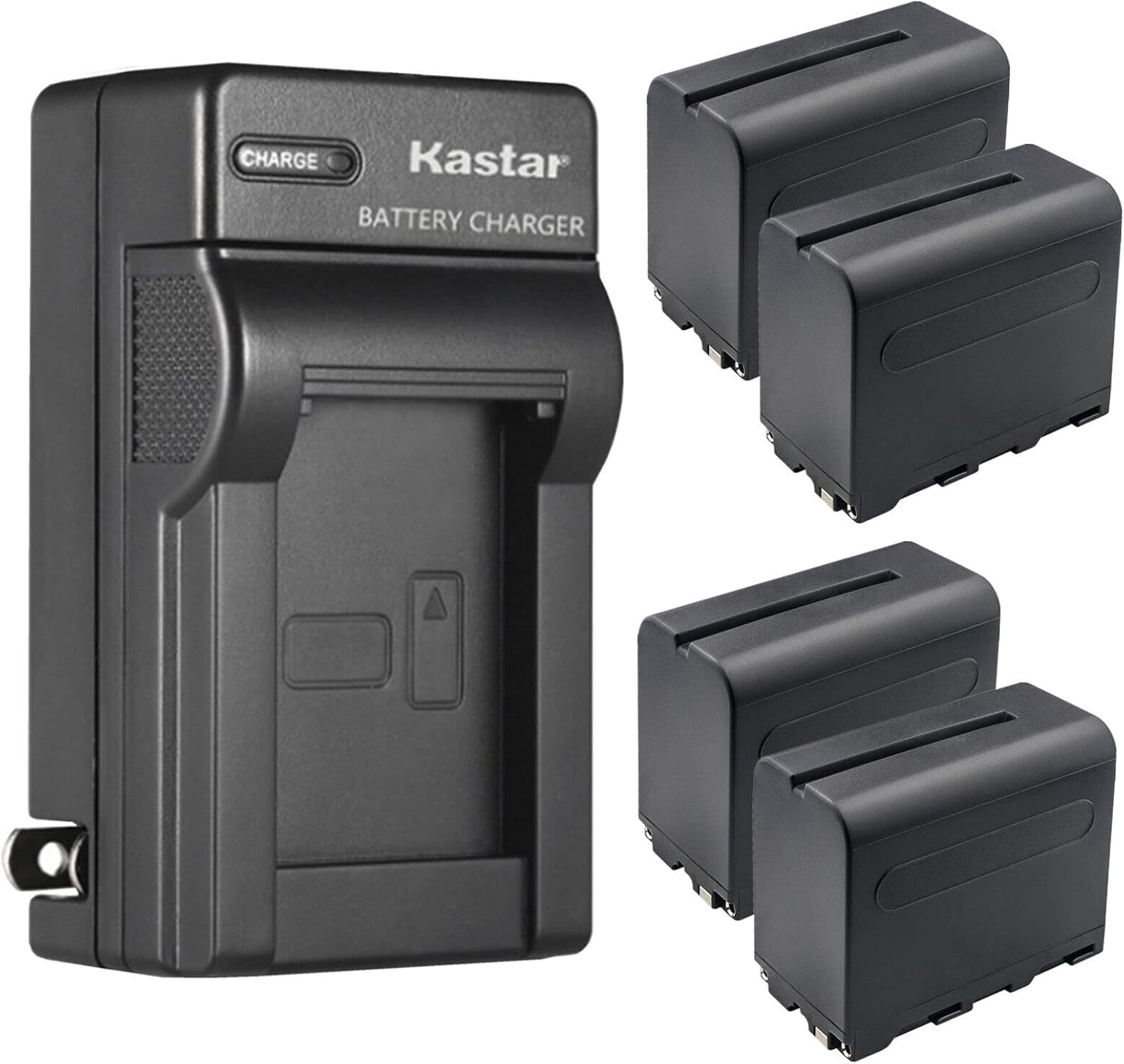 Kastar NP-F960 NP-F970 Battery and Charger for Godox Monitors