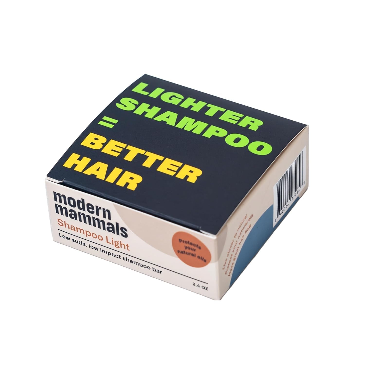 Modern Mammals Light Shampoo Bar for Gentle Hair Care