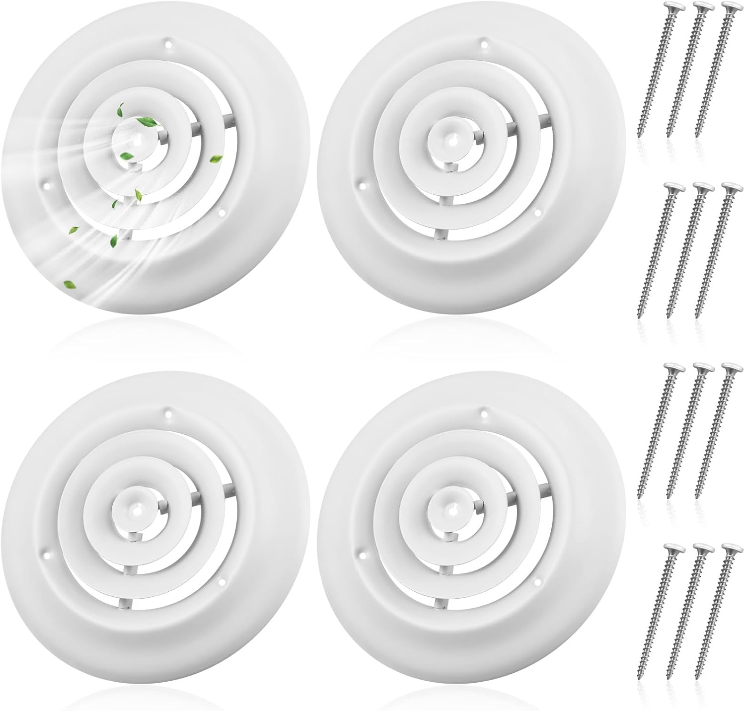 Therwen 6 Inch Round Vent Cover Set for Efficient HVAC Systems