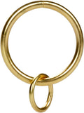 Loop Eyelet Curtain Ring, 28 Pcs Gold Steel - Durable Finish