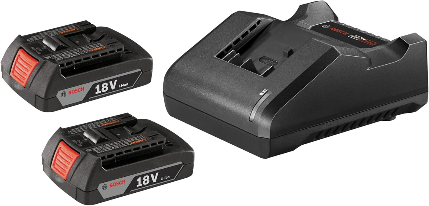 Bosch GXS18V-23B21 Starter Kit with 2 Slimpack Batteries