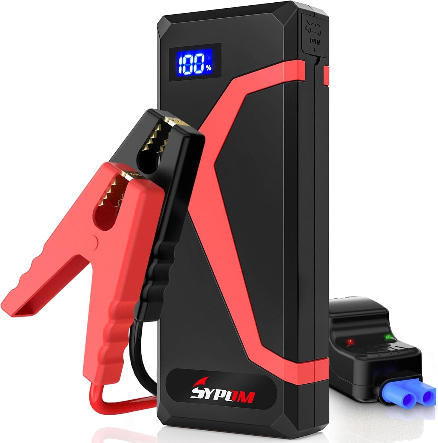SYPOM Jump Starter: 4150A Peak Power, 12L Diesel, Dual USB