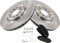 TRQ Front Brake Pad & Rotor Kit Compatible with 2016-2021 Jeep