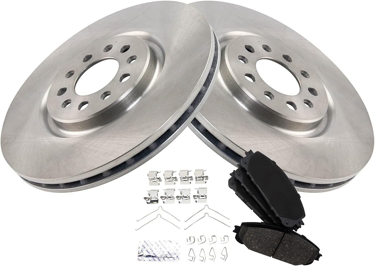 TRQ Front Brake Pad & Rotor Kit for 2016-2021 Jeep Cherokee