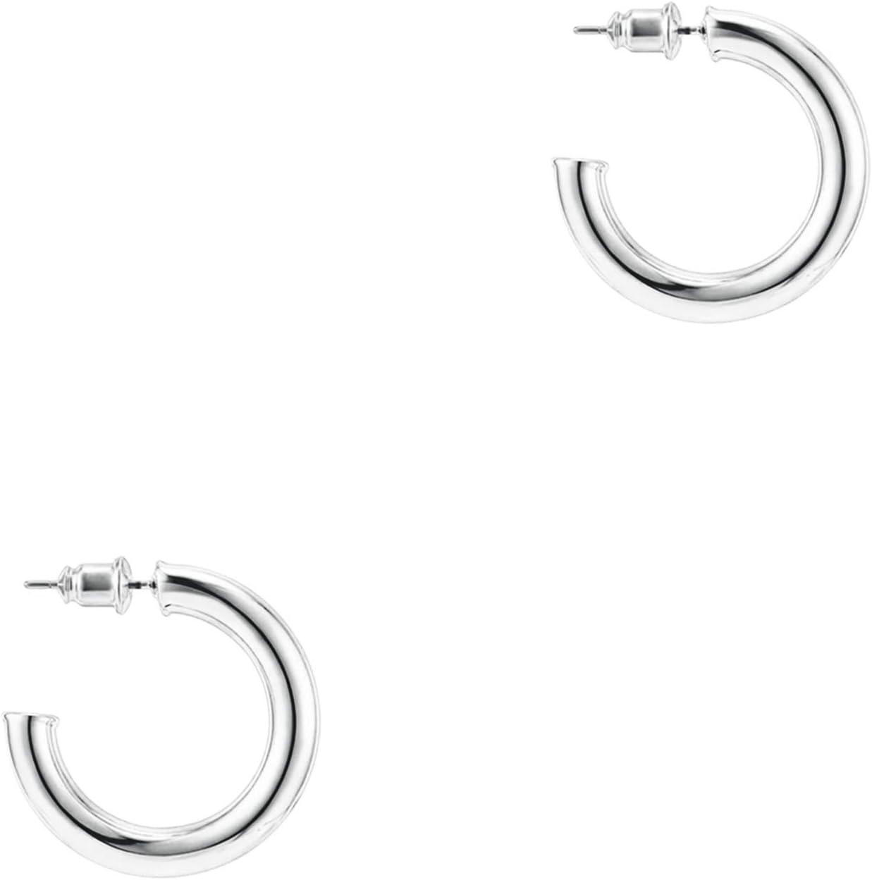 PAVOI 14K Gold Plated Hoop Earrings - Lightweight Infinity Hoops