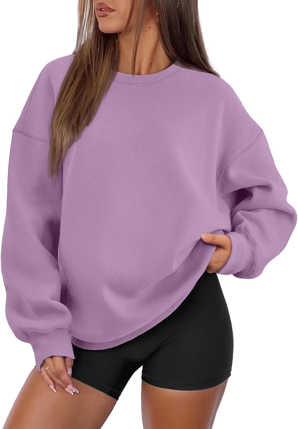ATHMILE Oversized Sweatshirt for Women - Cozy Fall Fashion Top