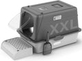 XX-Large Stainless Steel Cat Litter Box with Lid - Durable Odor