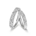 Meissa Sterling Silver Couple Ring Adjustable Personalized Promise