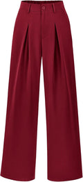 High Waist Palazzo Pants Women - Comfortable Wide Leg Trousers Soft