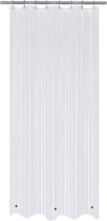 Stall Shower Curtain Liner 48x78 Clear PEVA - Heavy Duty Protection