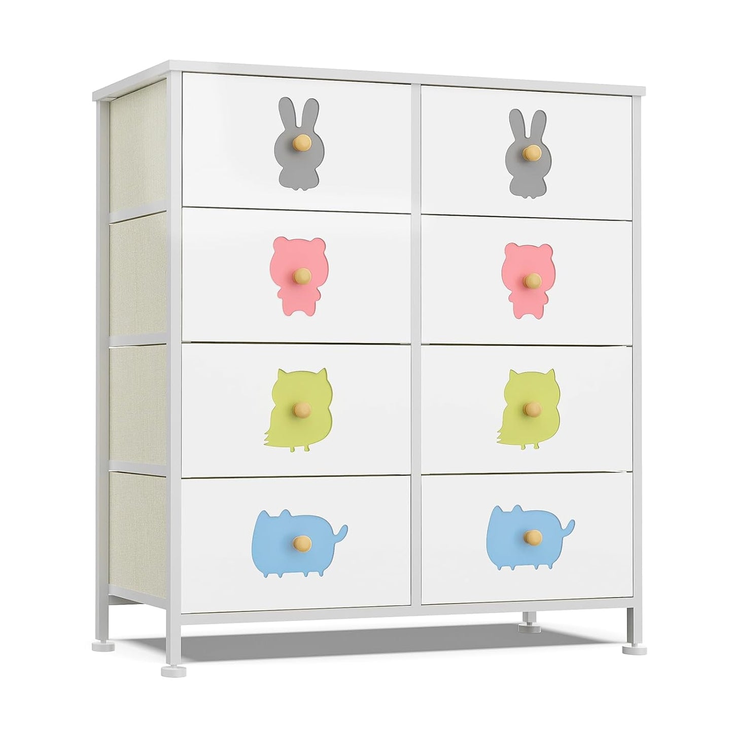 FRAPOW Kids Dresser with 8 Fabric Drawers for Storage