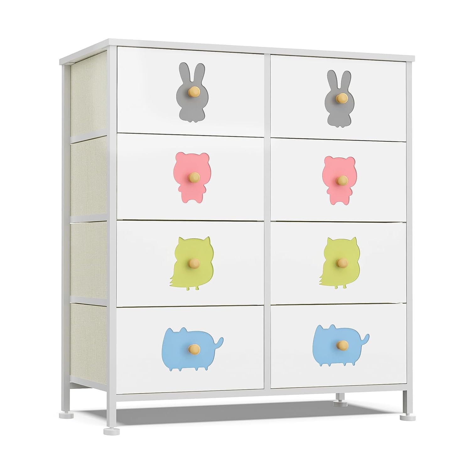 FRAPOW Kids Dresser with 8 Fabric Drawers for Storage
