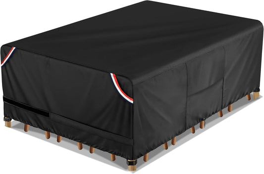 KylinLucky Heavy Duty Rectangular Table Cover for Outdoor Use