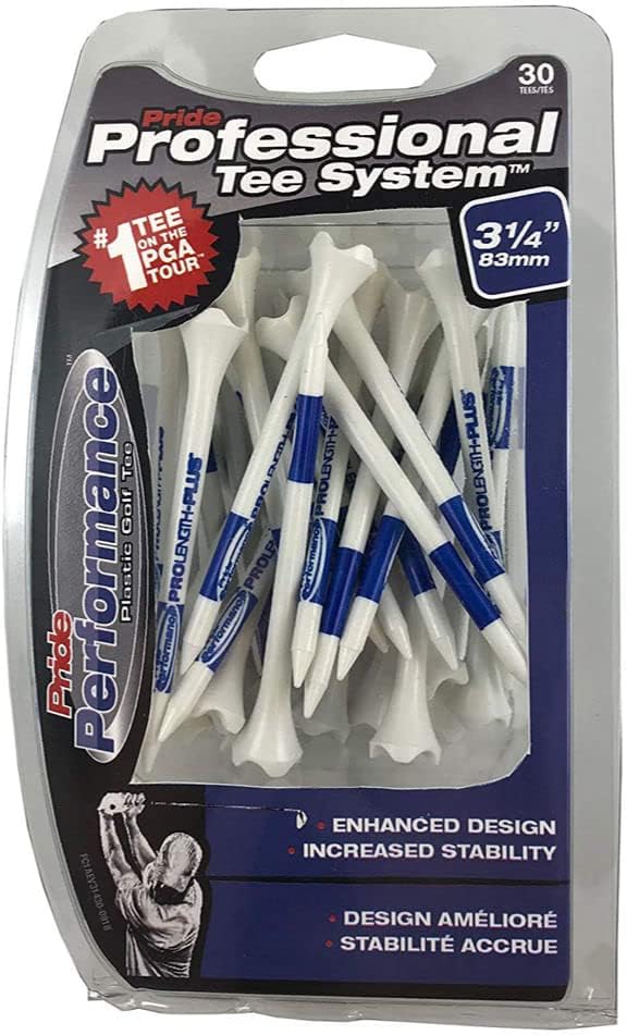 30 Blue Pride Golf Tees - 3-1/4 inch for Superior Performance
