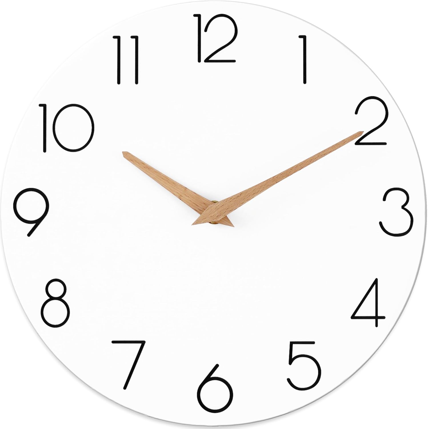 16 Inch Wooden Battery Operated Wall Clock for Home Decor