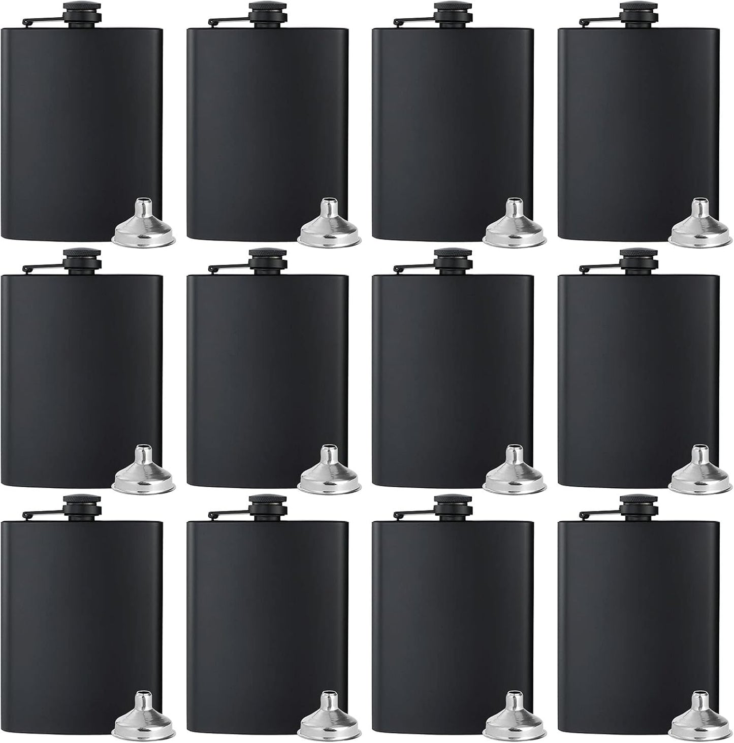 BALABALA Hip Flasks Set of 12 for Men and Women - Perfect Gift