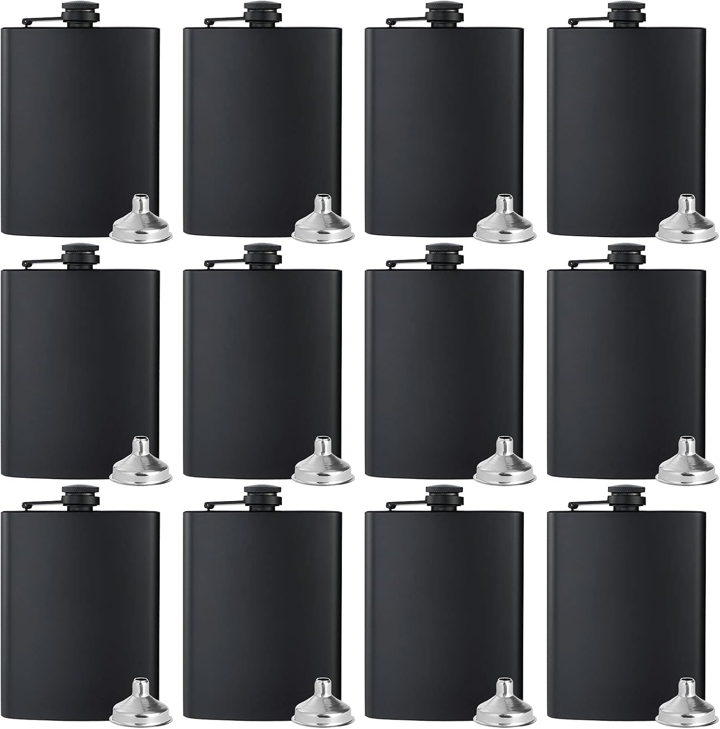 BALABALA Hip Flasks Set of 12 for Men and Women - Perfect Gift