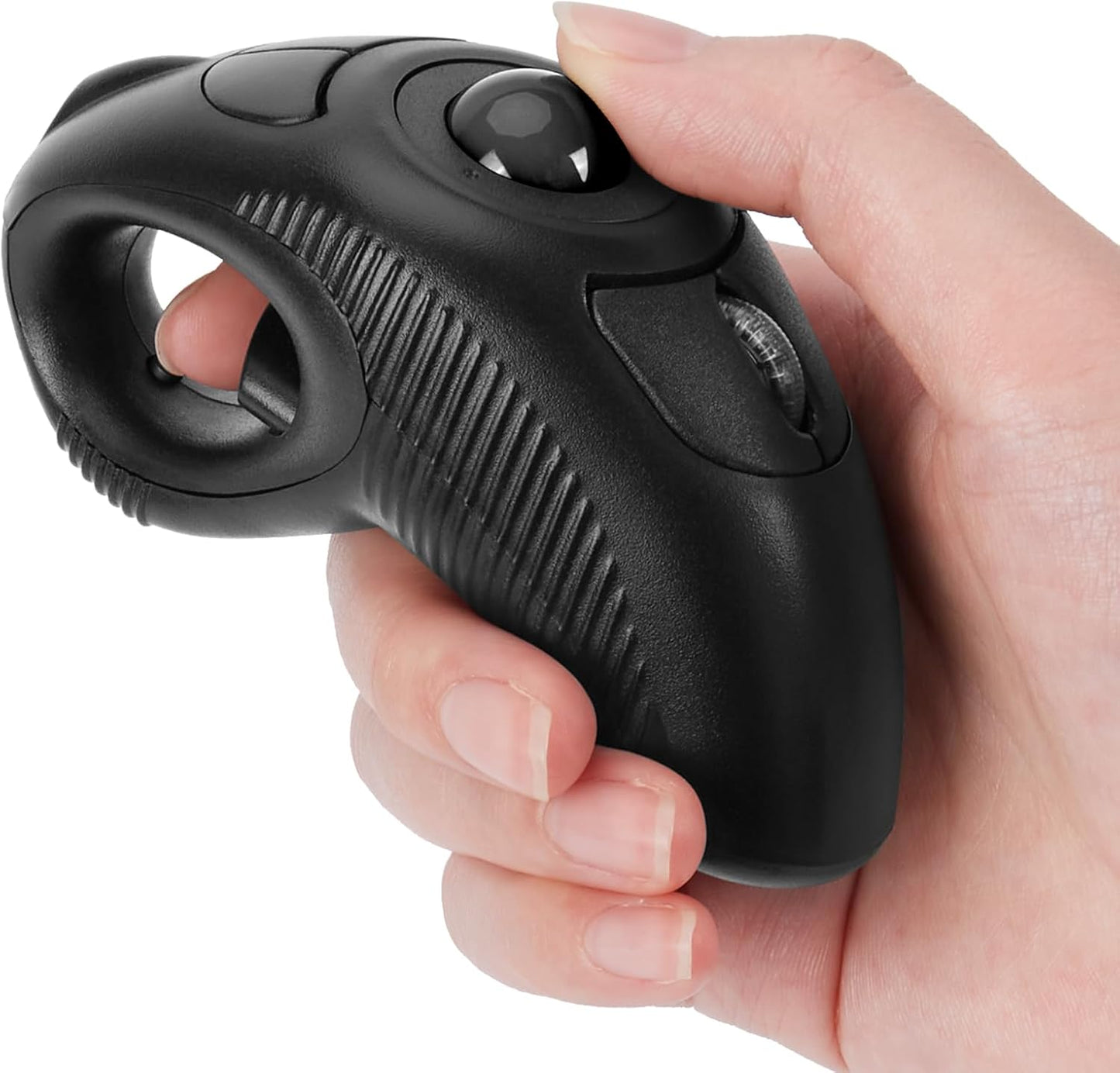 Welspo Wireless Finger Trackball Mouse - Precise Laser Pointer