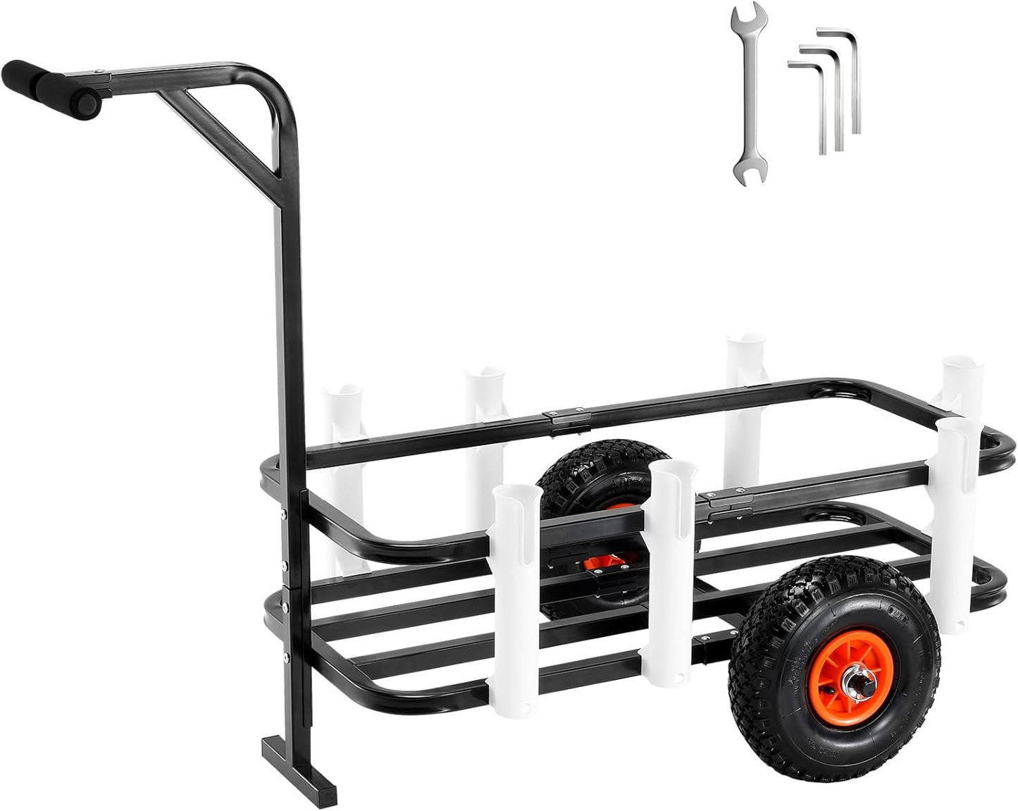VEVOR Beach Fishing Cart with 11in Wheels and 200 lbs Capacity