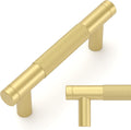 Amerdeco 3 in Brushed Gold Cabinet Pulls 10 Pack - Durable Finish