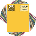 Mat Board Center 16x20 Uncut Mat Boards Pack of 25 - Assorted Colors