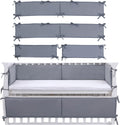4-in-1 Breathable Side Padding 9-Piece Split Design - Soft Crash Pad