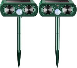 Solar Ultrasonic Animal Repeller for Effective Outdoor Deterrent