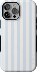 iPhone 13 Pro Max Case Blue Stripes - Bold Protective Case