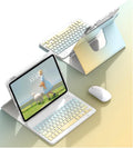 Keyboard Case for iPad 9th 8th 7th Gen 10.2 in Yellow Blue