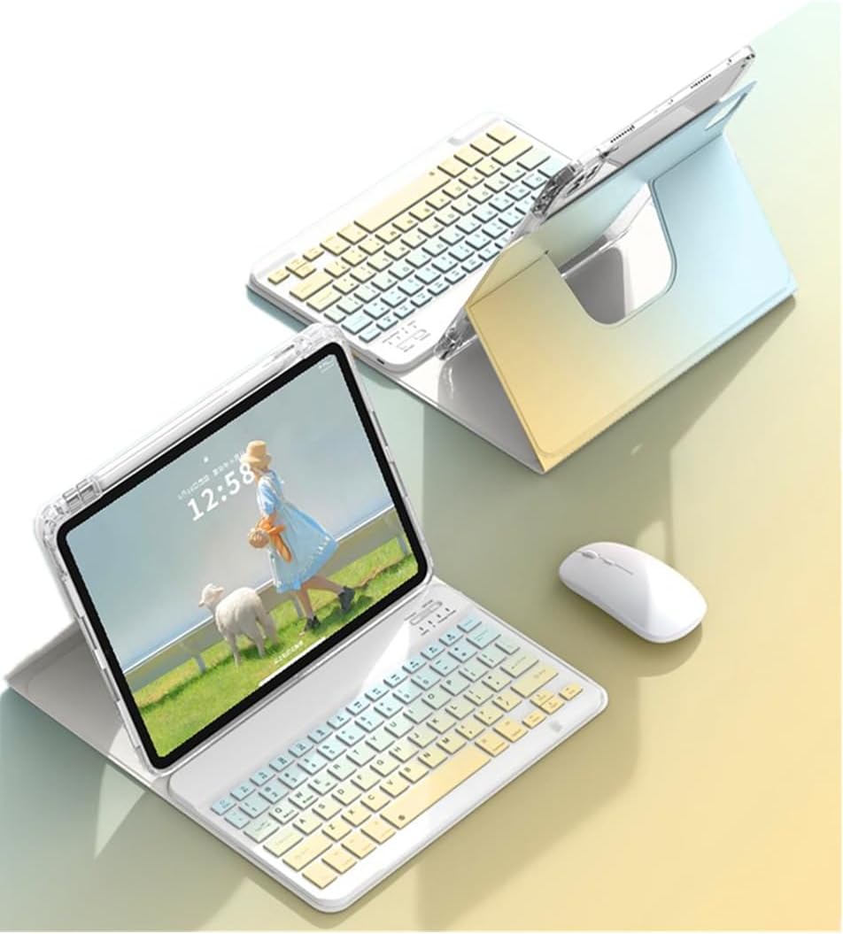Keyboard Case for iPad 9th 8th 7th Gen 10.2 inch with Mouse