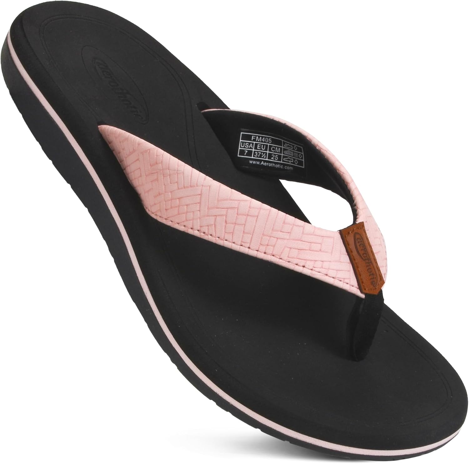 AEROTHOTIC Womens Flip Flops with Arch Support for Comfort