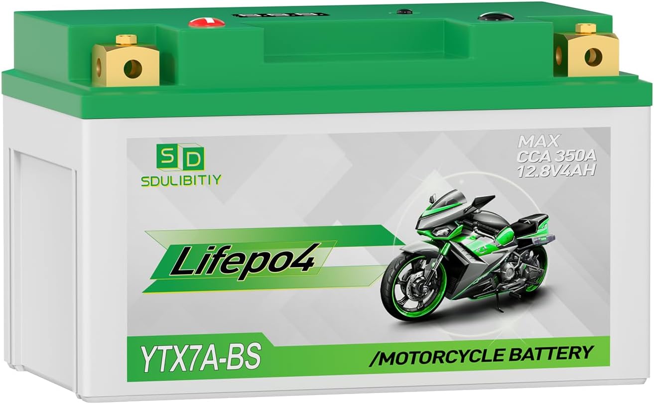 YTX7A-BS Lithium Motorcycle Battery with Smart BMS for Powersports