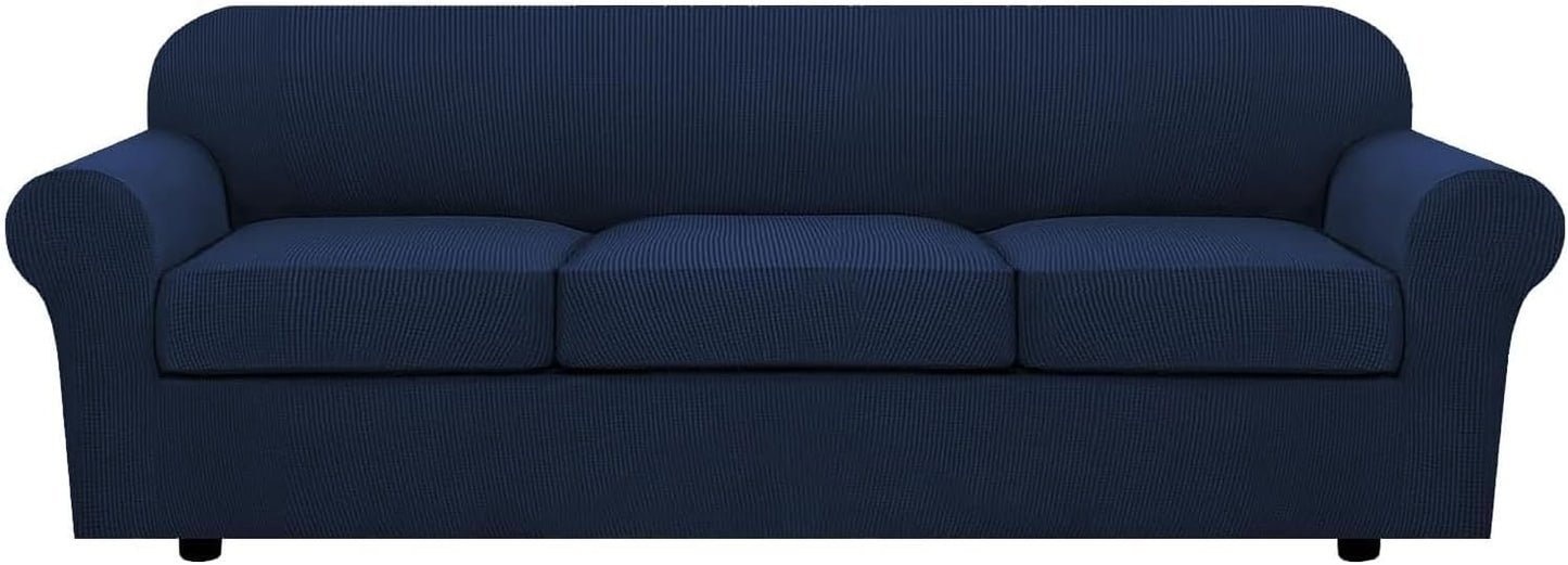 H.VERSAILTEX 4 Piece Stretch Sofa Covers for Large Sofas