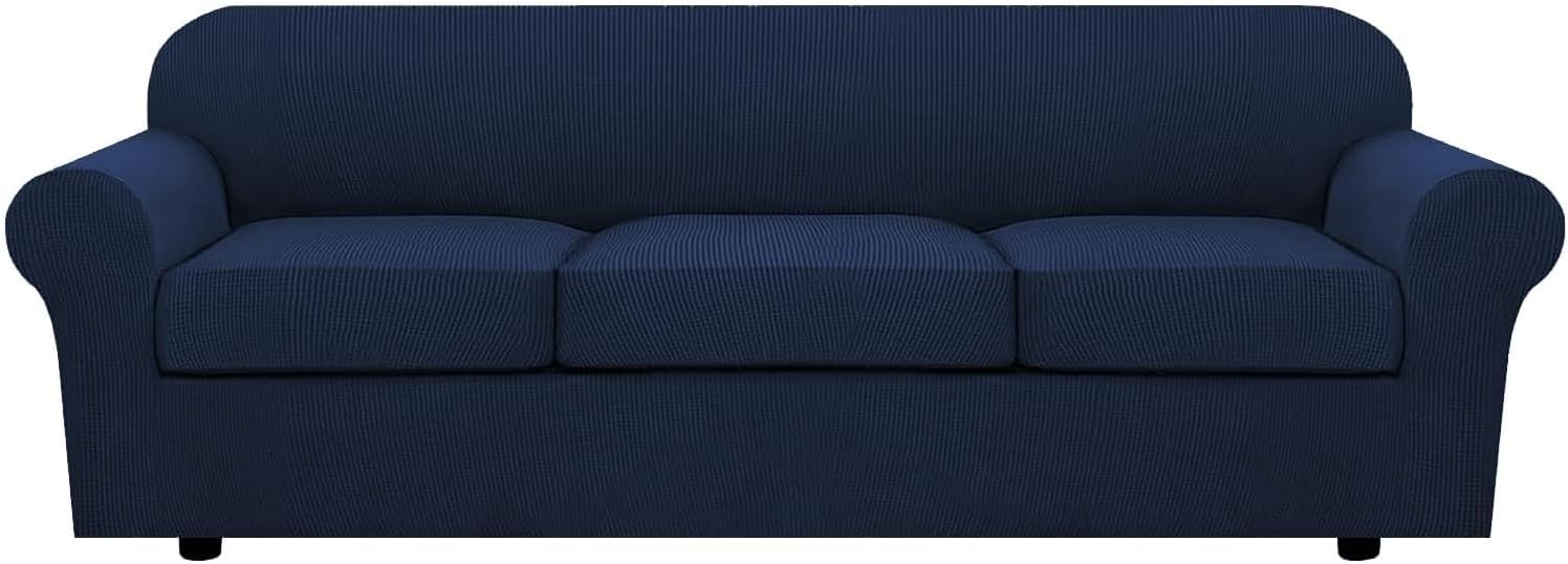 H.VERSAILTEX 4 Piece Stretch Sofa Covers for Large Sofas