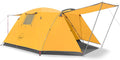 KAZOO 4 Person Camping Tent with Porch - Easy Setup Waterproof