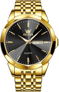 OLEVS Two Tone Men's Dress Quartz Watch - Classic Everyday Style