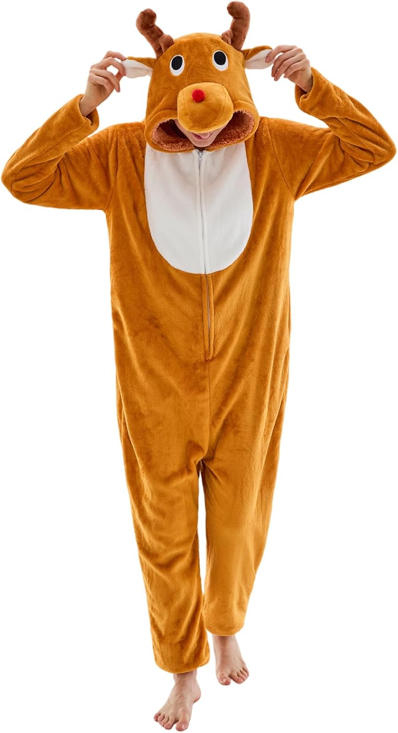 JUOLOET Unisex Adult Onesie Pajamas for Fun Sleepwear