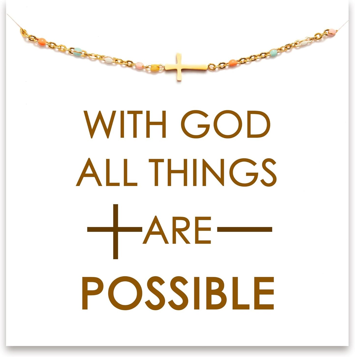 STORYJEWELLERY Cross Bracelet for Women - Perfect Christian Gift
