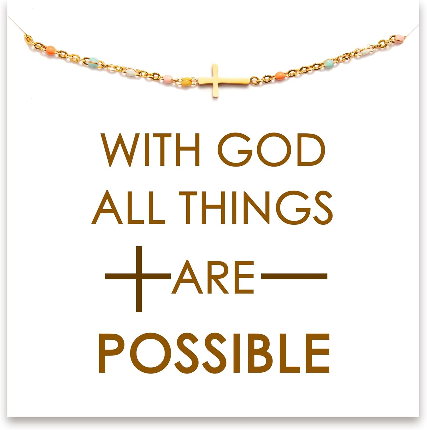 STORYJEWELLERY Cross Bracelet for Women - Perfect Christian Gift