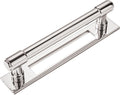 Polished Nickel 3in Center Cabinet Pull Backplate - 5 Pack